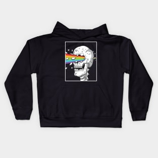 Rainbow Skull Blast Kids Hoodie